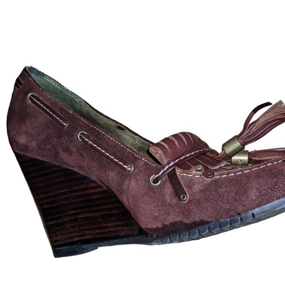 AEROSOLES INCREADURABLE MARRON BROWN SUEDE  SIZE 5.5 - Picture 3 of 7